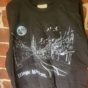 Disney Urban Nightscape Black and White Tee